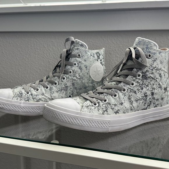Converse Chuck II HI TOPS PURE SILVER SIZE 10 M / 12 W (154889C) - Picture 3 of 6
